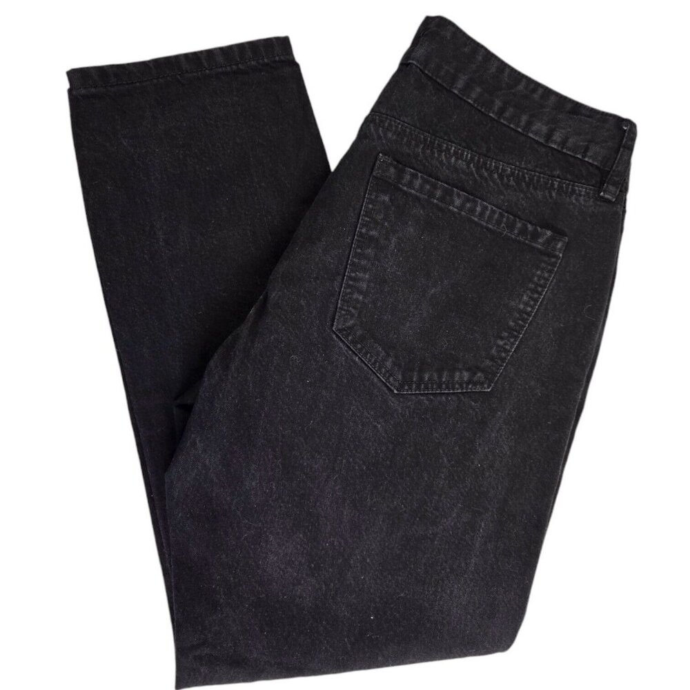 Refuge Skinny Jeans Size 10 Black Denim Distressed Ripped Destroyed